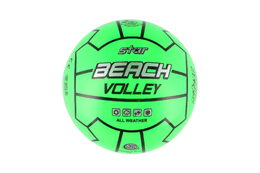 Míč volejbalový plážový 15cm 3 barvy v síťce