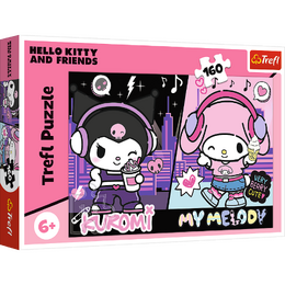 Puzzle Pravidla Kuromi 41x27,5cm 160 dílků v krabici 29x19x4cm