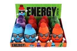 Energy drink přívěsek 15cm 6 barev 12ks v boxu 12m+