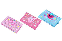 Peněženka Keyroad dívčí látková 3 barvy v sáčku 12,5x8cm