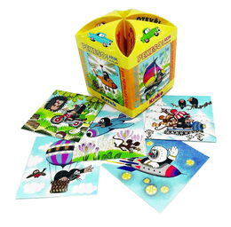 Pexeso Krtek MAXI papírové společenská hra 40 velkých kartiček v krabičce 8x8x9cm