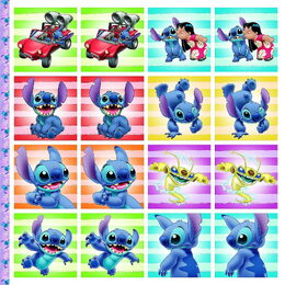 Pexeso v sešitu s omalovánkami  Lilo & Stitch 21,5x21,5cm