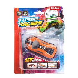 Auto závodní převracecí plast 9cm na zpětné natažení mix barev na kartě