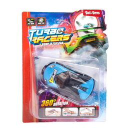 Auto závodní převracecí plast 9cm na zpětné natažení mix barev na kartě