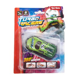 Auto závodní převracecí plast 9cm na zpětné natažení mix barev na kartě