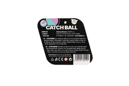 Lambáda/Catch ball hra s míčkem na suchý zip 19 cm zeleno-fialová v síťce