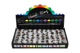 Prstýnek měnící barvu dle teploty nastavitelný kovový mix druhů 100 ks v boxu