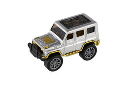 Auto terénní Off-Road mini kov/plast 6,5cm zpětné natažení mix druhů 12ks v boxu