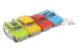 Sada aut/autíček 4ks plast na volný chod v síťce 20x4x10cm 18m+