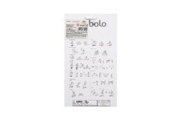 Diabolo velké sada plast/dřevo 35x12cm 2 barvy na kartě