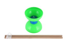 Diabolo velké sada plast/dřevo 35x12cm 2 barvy na kartě