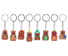 Capybara přívěsek kov/plast 5-6cm mix druhů na kartě