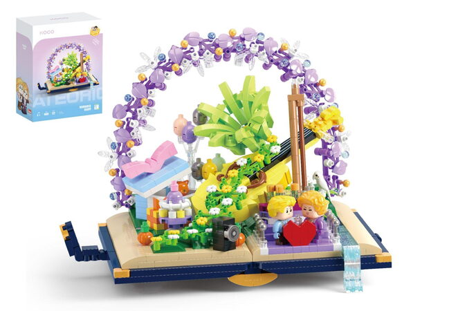Mini lampička s dinosaurem na stůl plast 8x11cm na baterie 4 druhy 12ks v boxu