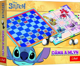 Dáma a Mlýn Lilo & Stitch společenská hra v krabici 29x19x4 cm
