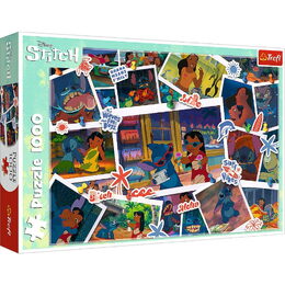 Puzzle Lilo&Stitch - Sladké vzpomínky 1000 dílků 68,3x48cm v krabici 40x27x6cm