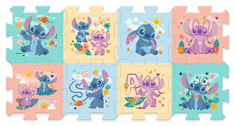 Pěnové puzzle Lilo & Stitch 32x32x1cm 8ks v sáčku 0m+