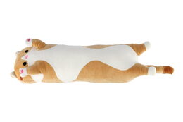 Kočka/Kočička ležící plyš 65x18cm 3 barvy