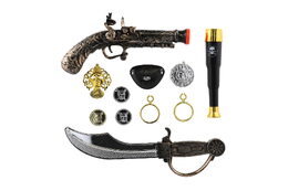 Pirátská sada plast na kartě 22x55cm