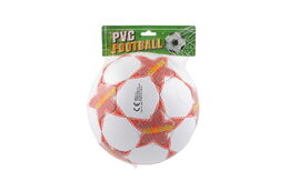 Míč fotbalový nafouknutý šitý 23cm v síťce