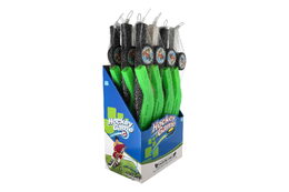 Hokejka s pukem plast 74cm 2 barvy v síťce 12ks v boxu