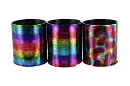 Spirála/pružina barevná plast průměr 8,5cm 6ks v boxu