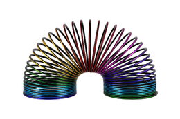 Spirála/pružina barevná plast průměr 8,5cm 6ks v boxu