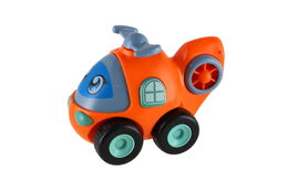 Dopravní prostředek plast 7x11cm na setrvačník 4 druhy 8ks v boxu