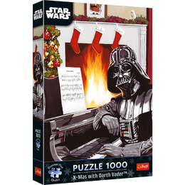 Puzzle Premium Plus: Star Wars - Vánoce s Darth Vader 1000 dílků 48x68,3cm v krabici 27x40x6cm
