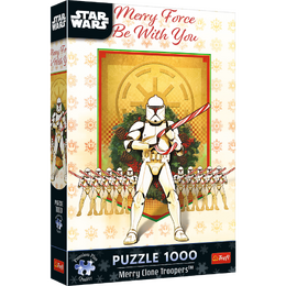 Puzzle Premium Plus: Star Wars - Veselá klonová jednotka 1000 dílků 48x68,3cm v krabici 27x40x6cm