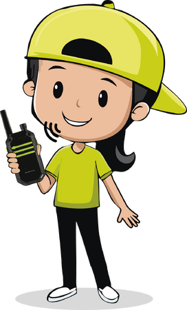 Vysílačky 2ks walkie-talkie 2,4 GHz dosah 80 metrů plast na baterie v krabičce 15x20x4cm