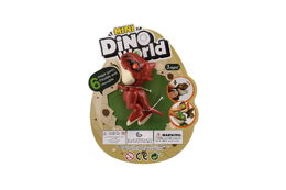 Dinosaurus kousací plast 8cm mix druhů na kartě 13x16x4cm