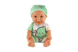 Panenka/Miminko s lahvičkou plast 26cm pevné tělo 2 druhy v krabičce 15x13x18cm