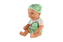 Panenka/Miminko s lahvičkou plast 26cm pevné tělo 2 druhy v krabičce 15x13x18cm