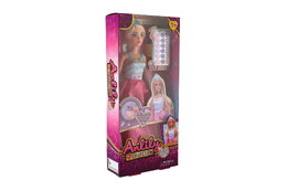 Panenka Anlily s diamanty plast 30cm v krabici 15x32x5,5cm