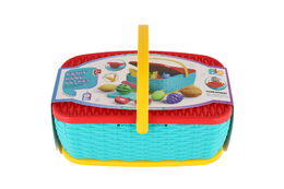 Piknikový košík - ovoce/zelenina krájecí 15ks plast 2 barvy 28x20cm