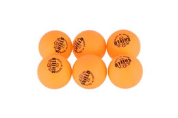 Míčky na stolní tenis 6ks SHIELD 4cm bezešvé žluté v krabičce 24x4cm