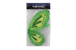 Křídla motýlí s hůlkou nylon 2 barvy v sáčku 30,5x46x1cm karneval