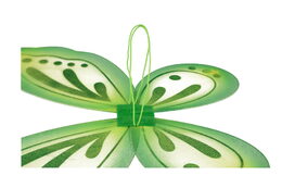 Křídla motýlí s hůlkou nylon 2 barvy v sáčku 30,5x46x1cm karneval