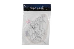 Křídla anděl s hůlkou nylon v sáčku 30,5x46x1cm karneval