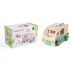 Obytný vůz vkládačka dřevěný v krabici 26x16x15cm