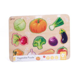 Puzzle/Vkládačka deskové zelenina dřevo ve fólii 30x21cm 18m+