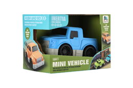 Auto mini plast 9cm na setrvačník 4 druhy v krabíčce 12x9x8cm