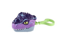 Přívěsek na klíče hlava dinosaurus kousací plast 6cm na setrvačník 6 druhů 12ks v boxu