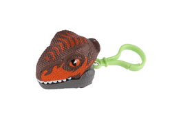 Přívěsek na klíče hlava dinosaurus kousací plast 6cm na setrvačník 6 druhů 12ks v boxu