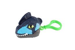 Přívěsek na klíče hlava dinosaurus kousací plast 6cm na setrvačník 6 druhů 12ks v boxu