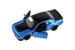 Auto Kinsmart 2023 Dodge Challenger SRT  Demon 170 kov/plast 13cm 4barvy na zpětné nat. 12ks v boxu