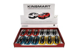 Auto Kinsmart Lamborghini Urus Performante 1:40 kov/plast 13cm 4 barvy na zpětné nat. 12ks v boxu
