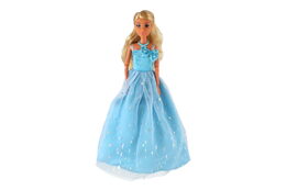 Panenka Anlily kloubová plast 30cm ve večerních šatech v krabici 24x33x7cm