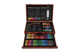 Sada na malování - Art box kreativní sada 143ks v dřevěném kufříku 38x25x8cm
