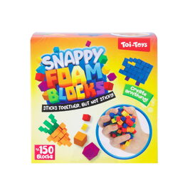 Stavebnice mini kostičky pěnové samolepící v krabičce 8x8x8cm